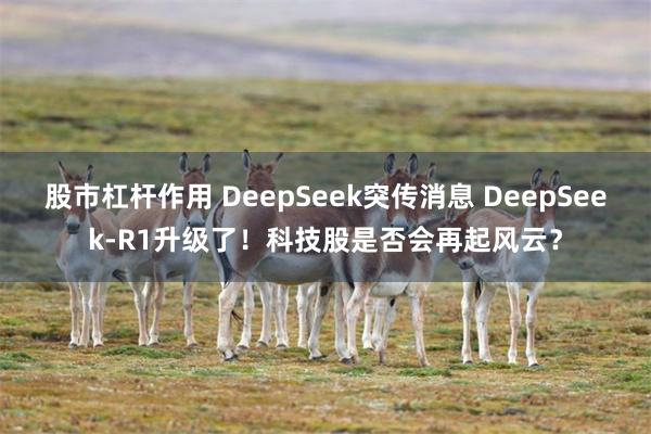 股市杠杆作用 DeepSeek突传消息 DeepSeek-R1升级了！科技股是否会再起风云？